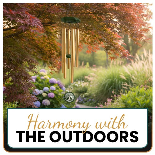 Chymora memorial wind chime lifestyle scene