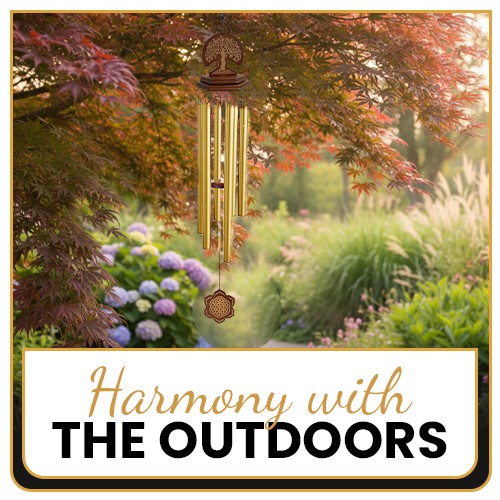 Chymora memorial wind chime lifestyle scene